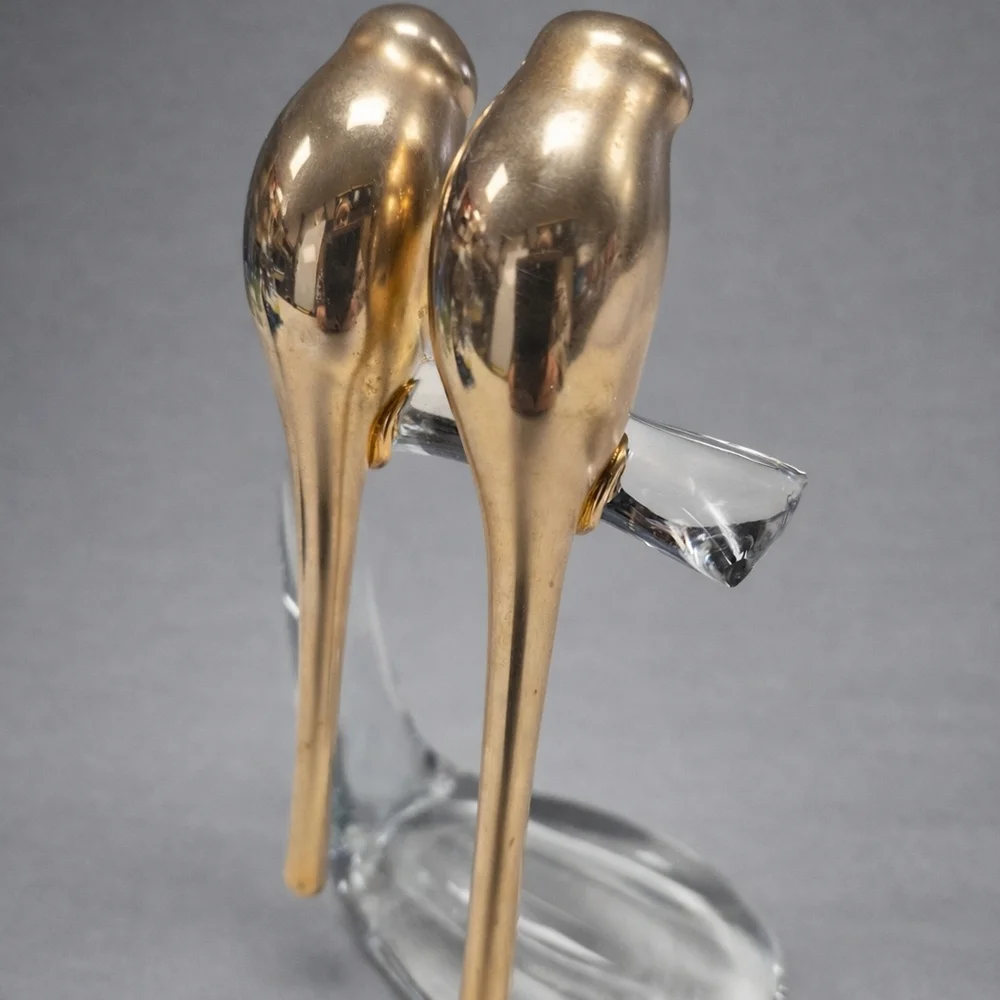 VINTAGE Elegant Gold Bird Figurine